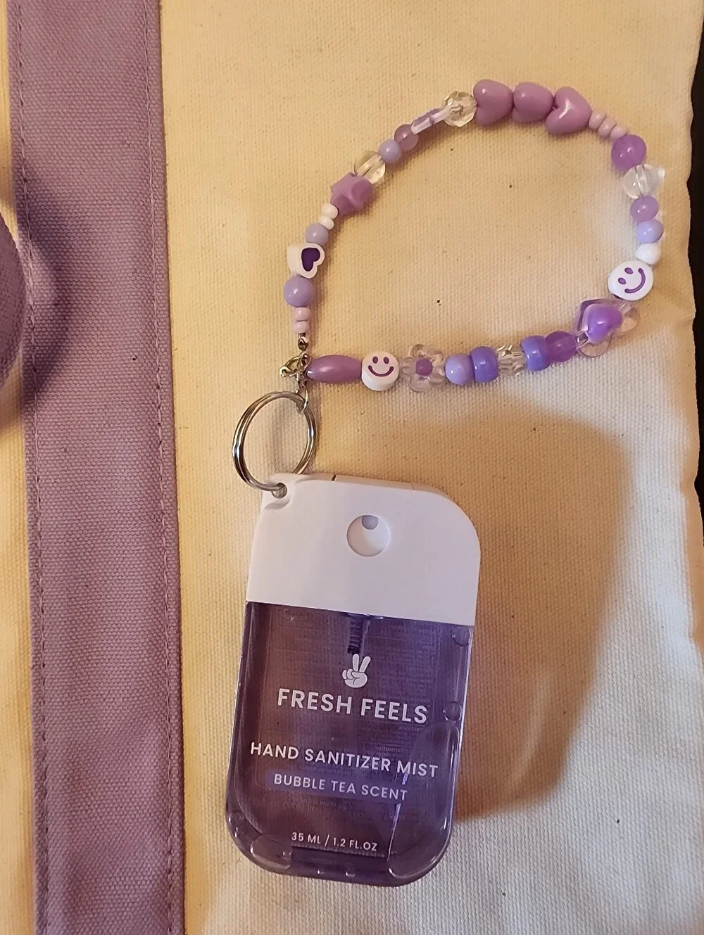 Lavender/Purple Custom Trader Joe's Large Tote Bag with Matching Accessories